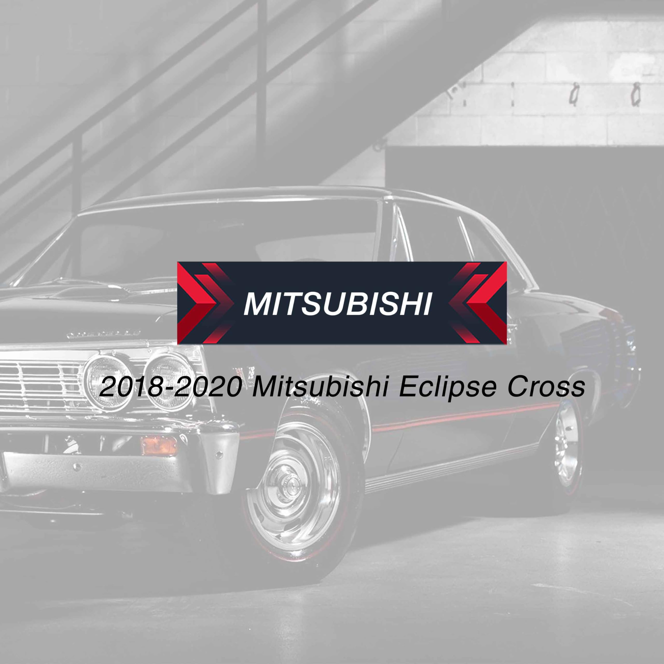 2 telecomandi di ricambio a 3 pulsanti per Mitsubishi Eclipse Cross 2018-2020 (OUCJ166N, 6370C135)