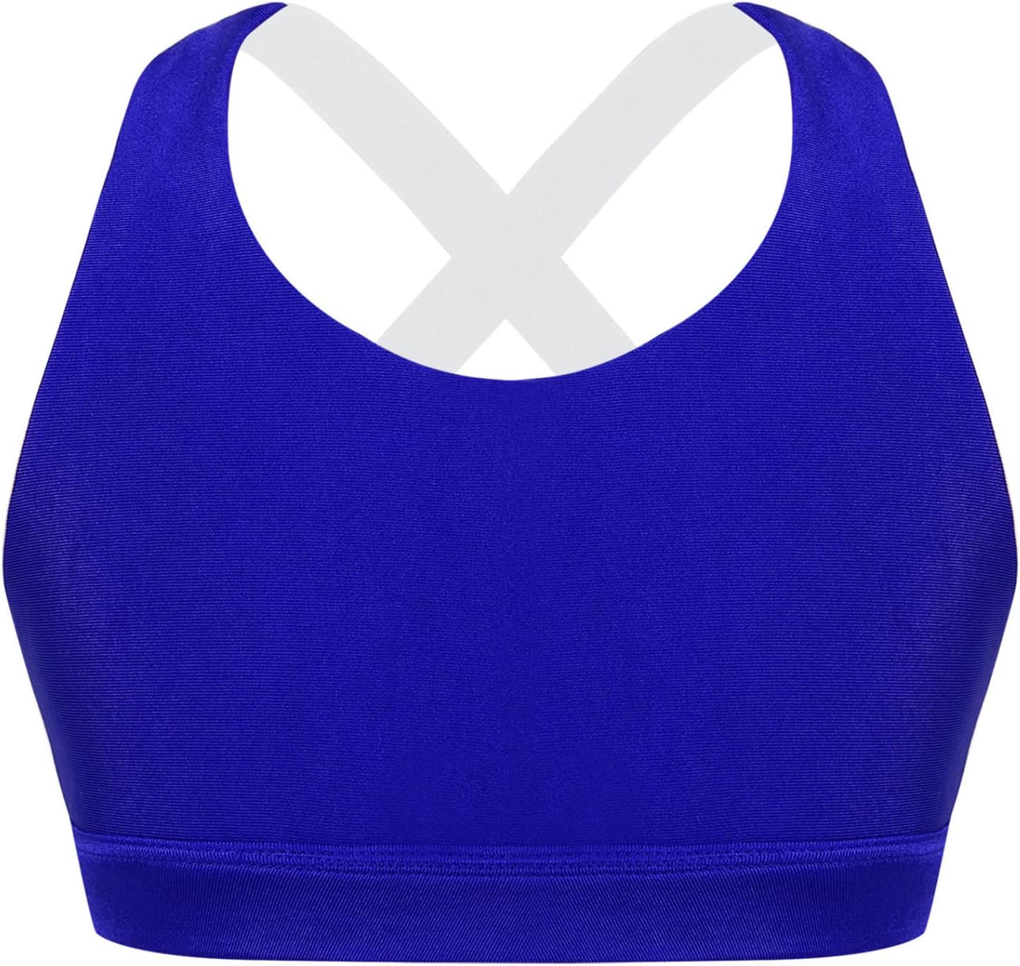 Big Girls Letter Straps X Back Sports Bra Gymnastics/Dance.Yoga Crop Top Athletic Undershirts