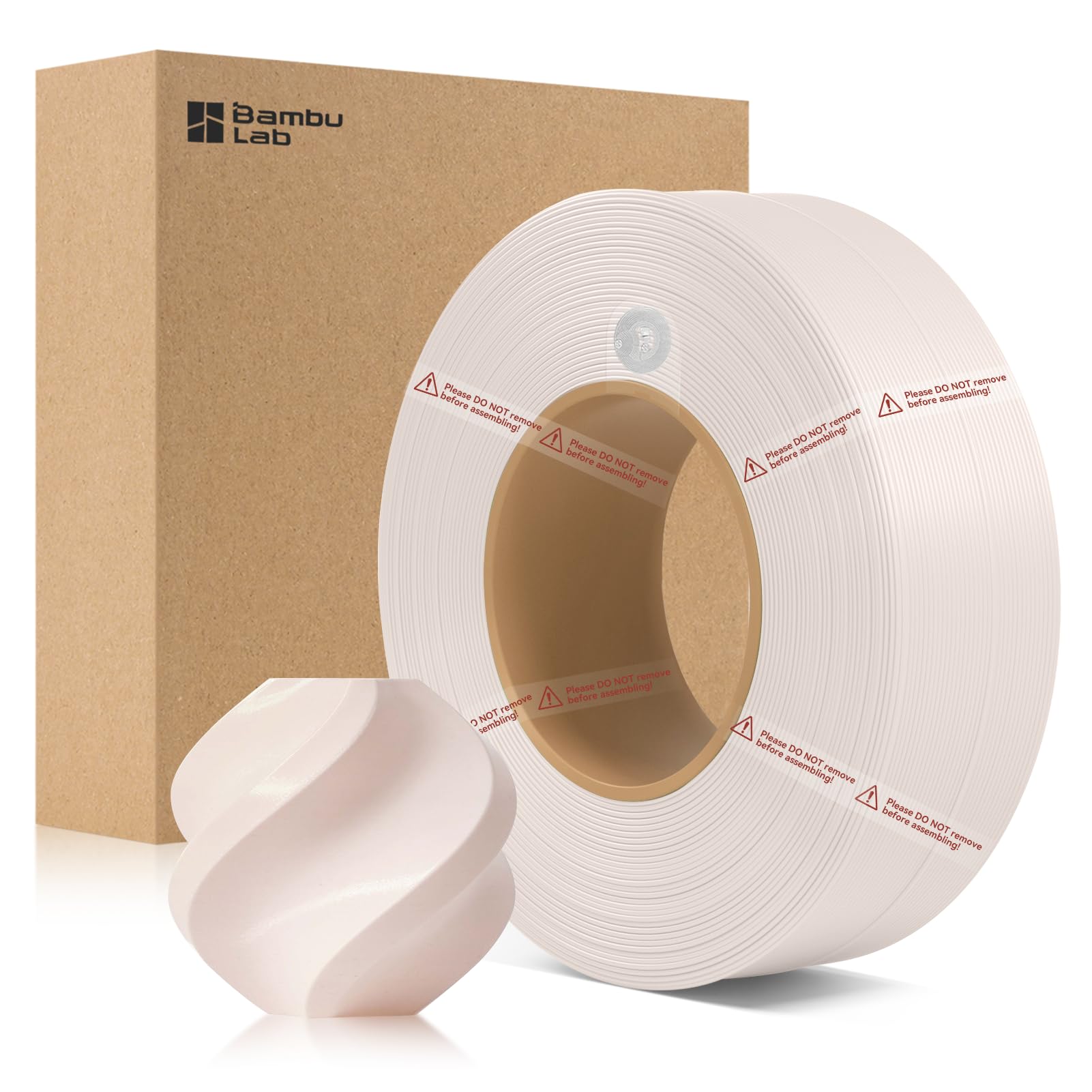 Bamboo Lab PLA Basic 3D Printer Filament Refill Beige 10201 1.75mm | with RFID for Bambu P2S,X2D,X1,P1,A1,H2 AMS,Easy to Print,High Tough 3D Printing Consumables Without Spool, 1kg (2.2lbs)-picture-18