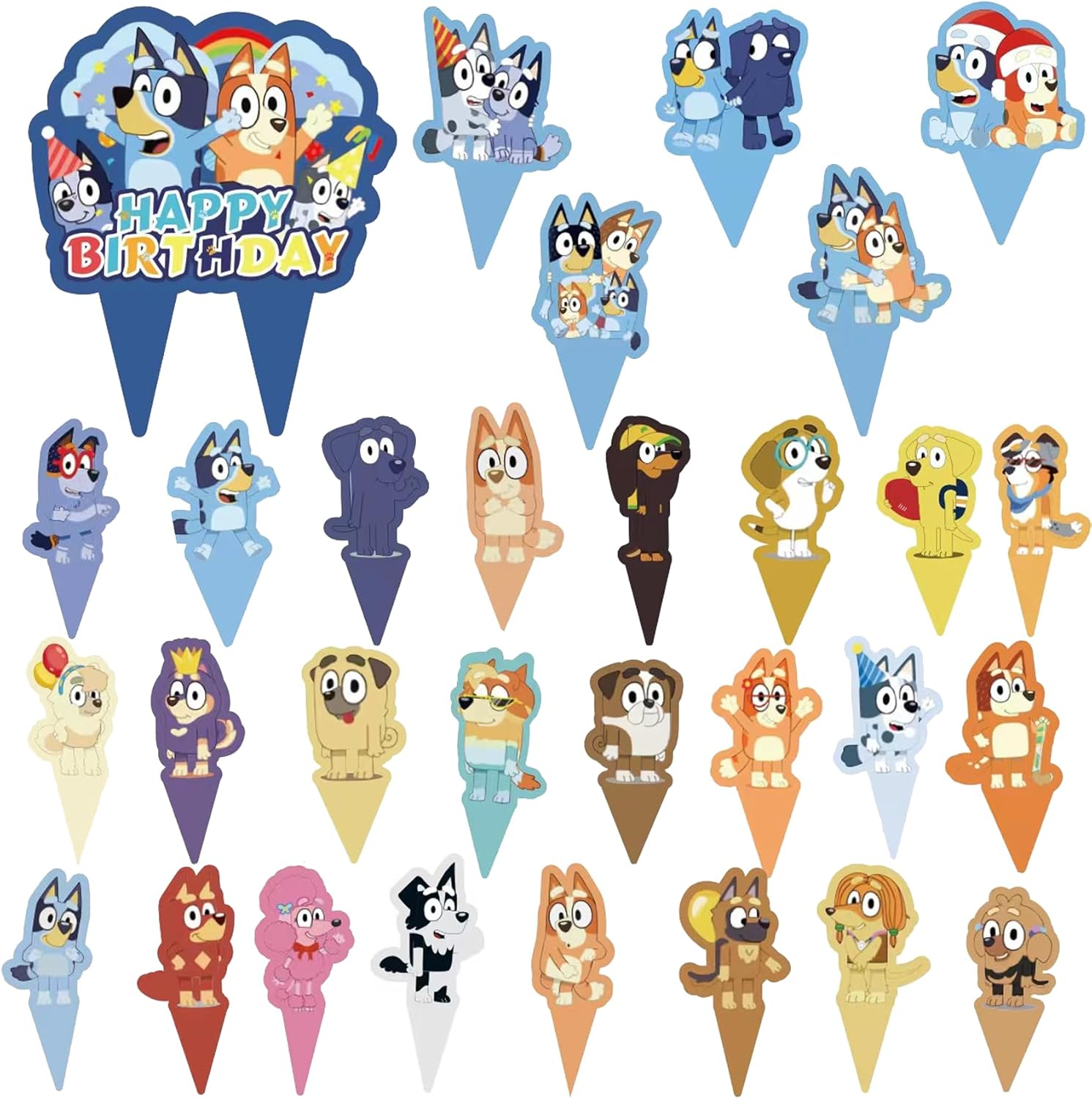 Blue Dog Birthday Party Supplies, Blue Party Decorations