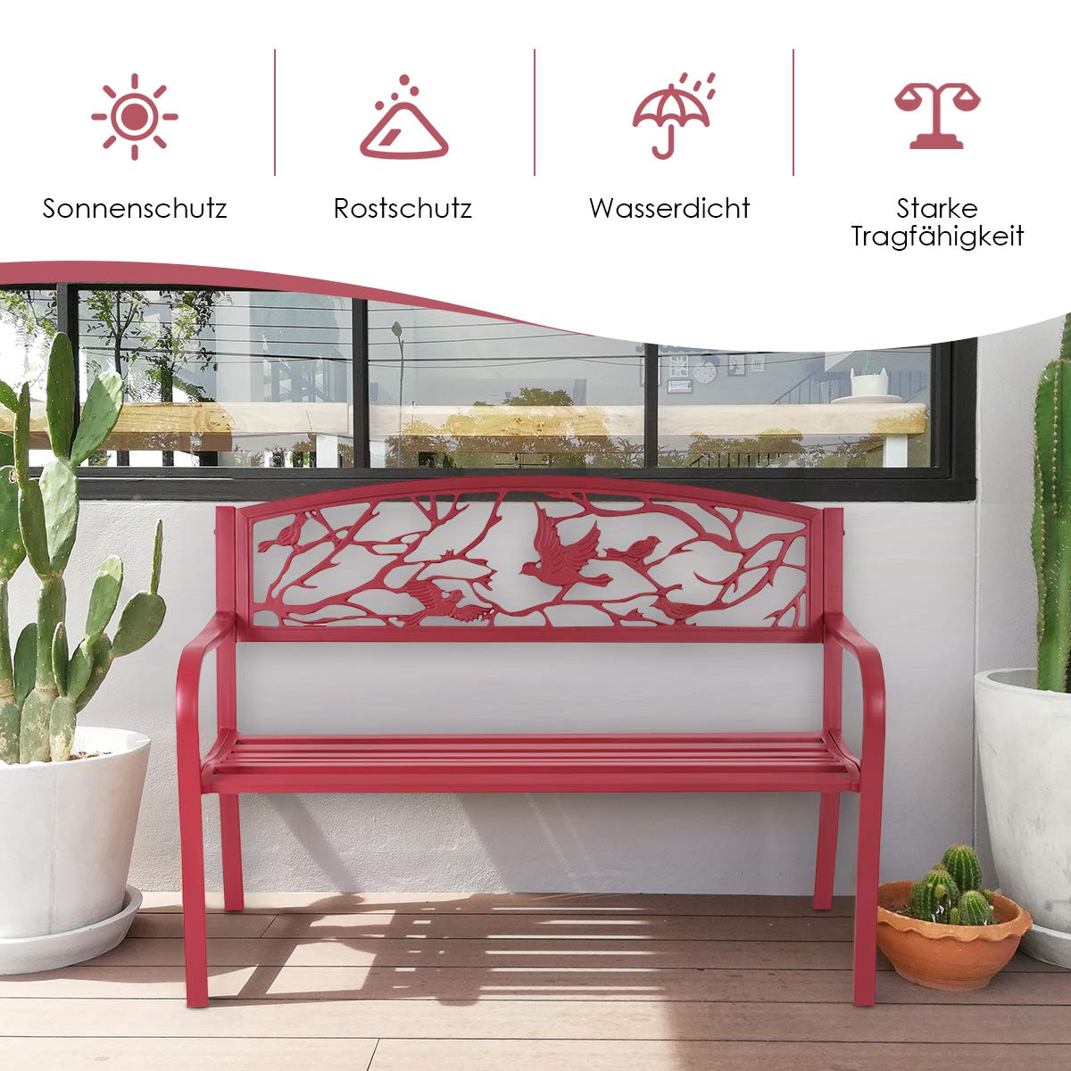 NIEUW houten tuinbank Meubilair Veranda Park Stoel Deck Nieuwe Houten Tuin Bench Houten Frame