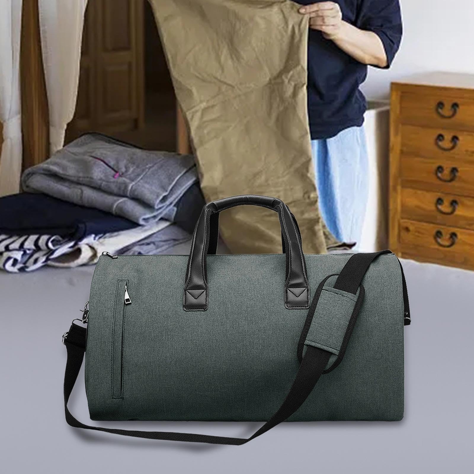 Bolsa de Viaje Duradera de Gran Capacidad, Impermeable, Aventuras al Aire Libre, Gimnasio, Deportes, Viajes de Fin de Semana, Zapatos, Bolsa de Viaje,