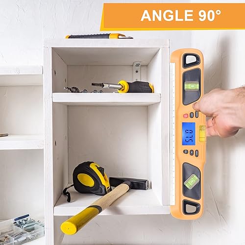 Miniatura 2 de Garosa Nivel digital de alta precisión Instrumento de nivelación de nivel de agua de alcohol magnético ABS Mini transportador digital Nivel 4x90°