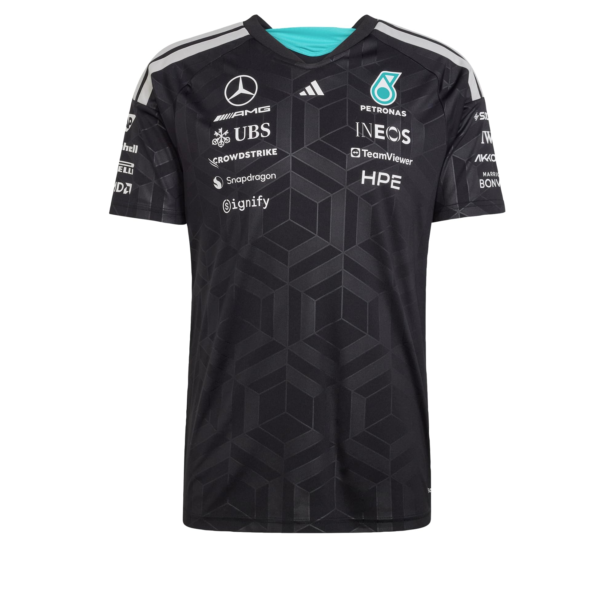 Adidas Herren Mercedes - Amg Petronas Formula 1 Team Driver Jersey Short Sleeves