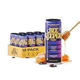 Beekeeper Horchata Latte Cold Brew Coffee Drinks with Oregon Honey | 12 Pack Refreshing Iced Coffee - Unsweetened & Strong Arabica Brew, 8 fl oz Ready-to-Drink Can - 180mg Natural Caffeine