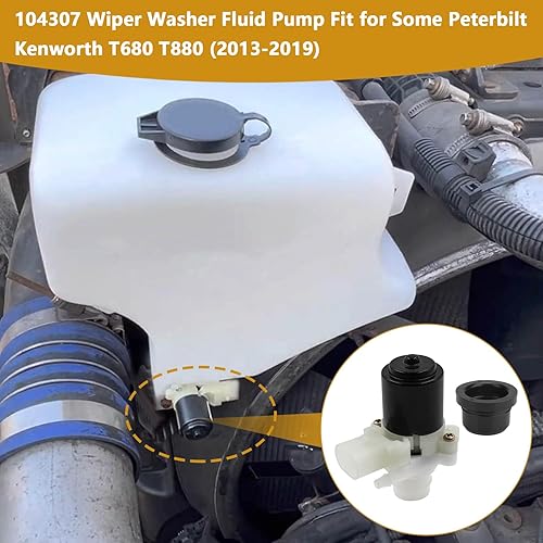 Miniatura 6 de Earthtec Bomba de líquido para limpiaparabrisas de camión para Peterbilt 104307 HLK7046 385 386 387 388 389 579 385 386 387 388 389 Kenworth T680