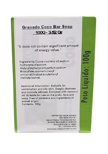 Miniatura 4 de Granado Linha Tratamento Sabonete em Barra Coco 100 Gr Colección de Tratamiento - Barra de Coco Jabón Net 3.1 Oz