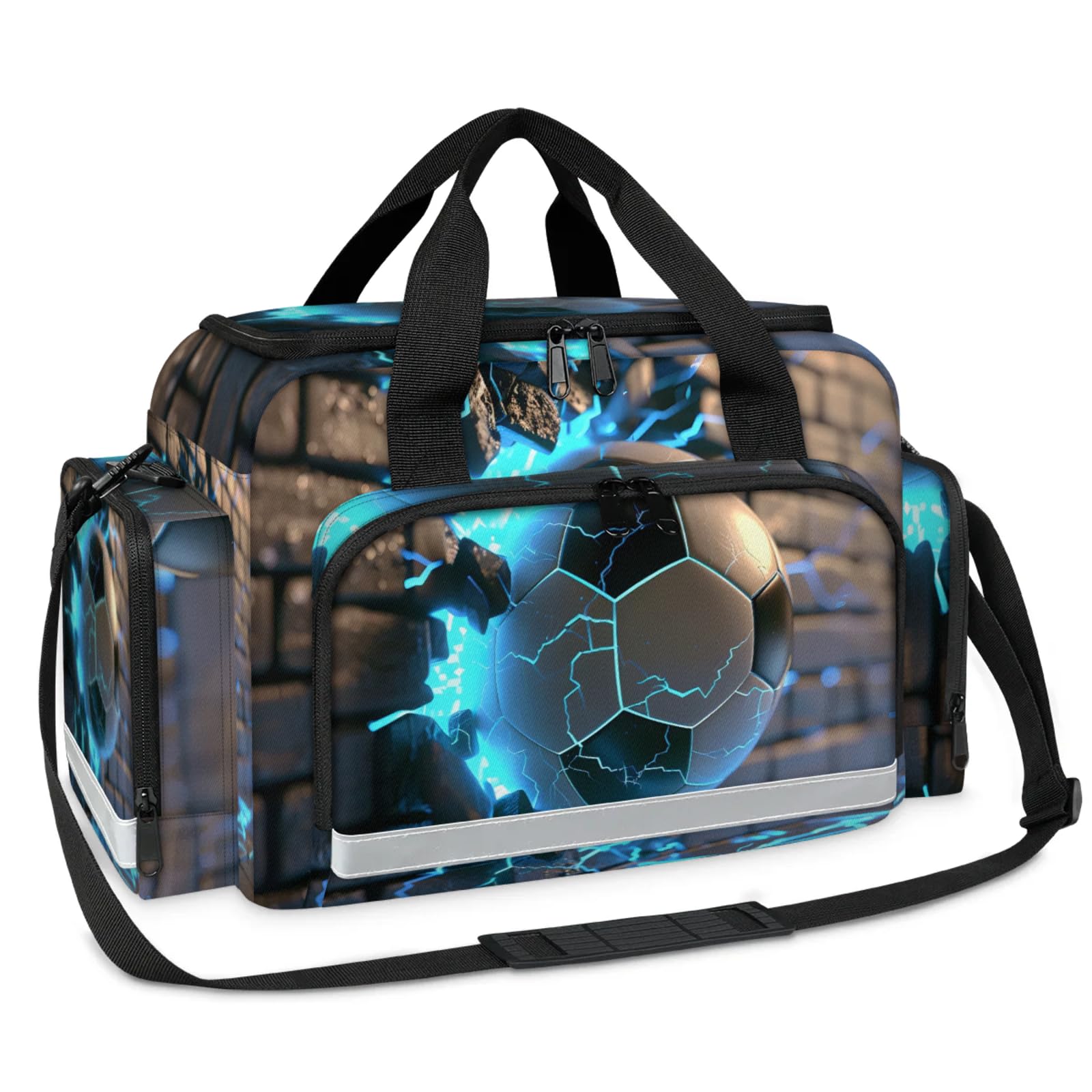 GzLeyigou First Aid Bags Empty, Modern Football Emergency Bag First Aid Kit Multiple Compartment Kit Carrier On Call Trauma Bag For Paramedics Emergency Medical Supplies Kit