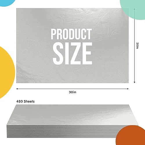 Miniatura 37 de Crown 480 hojas paquete a granel, papel de regalo – resma de papel – 15 x 20 pulgadas Papel de regalo para álbumes de recortes, arte y manualidades