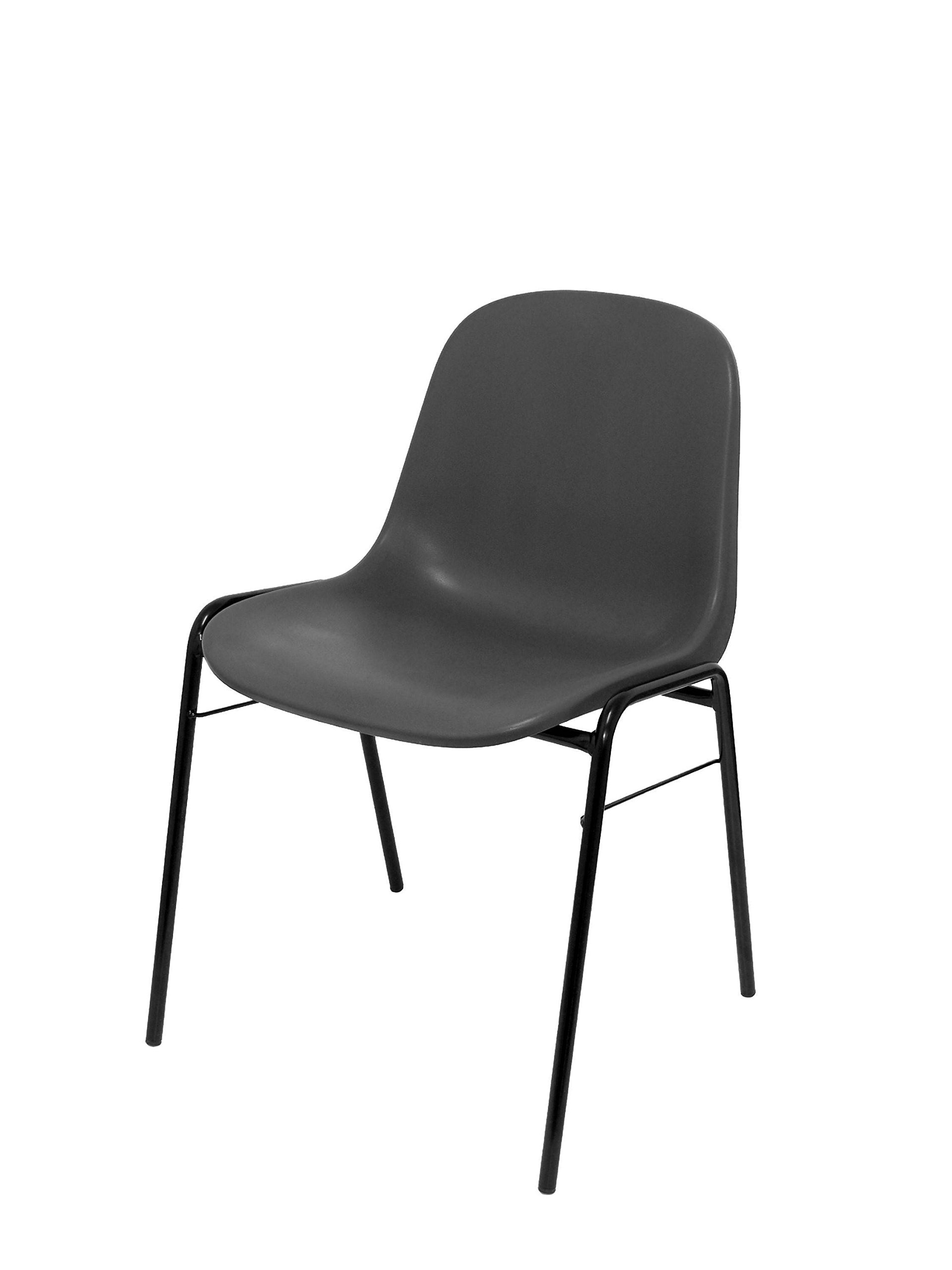 Piqueras y Crespo - Silla Apilable Oficina Beta sin Brazos. Equipado con sin Espuma