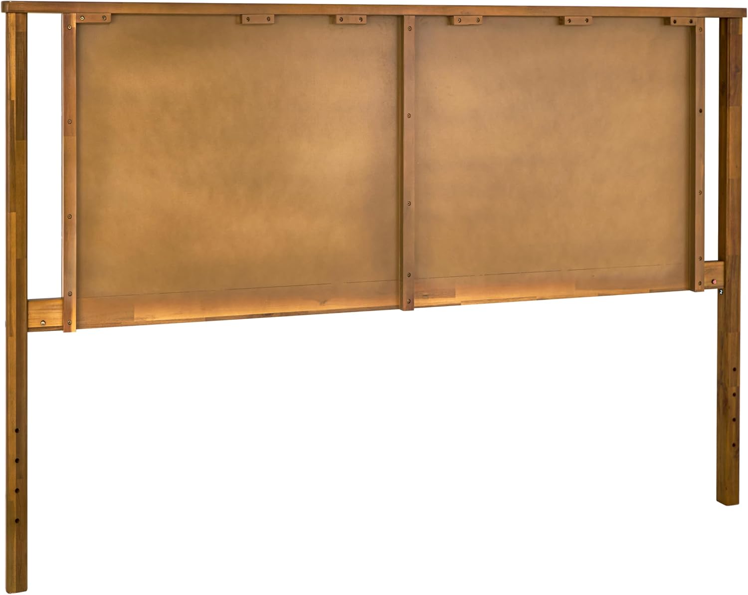 Bme Ethan King Wood Headboard Only - Rustic & Scandinavian Style Without Bed Frame - Acacia Wood - Easy Assembly - Rustic Brown