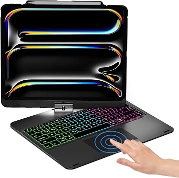 NOKBABO Keyboard Case for iPad Pro 13 inch & iPad Air 13, Pro 12.9 - Black