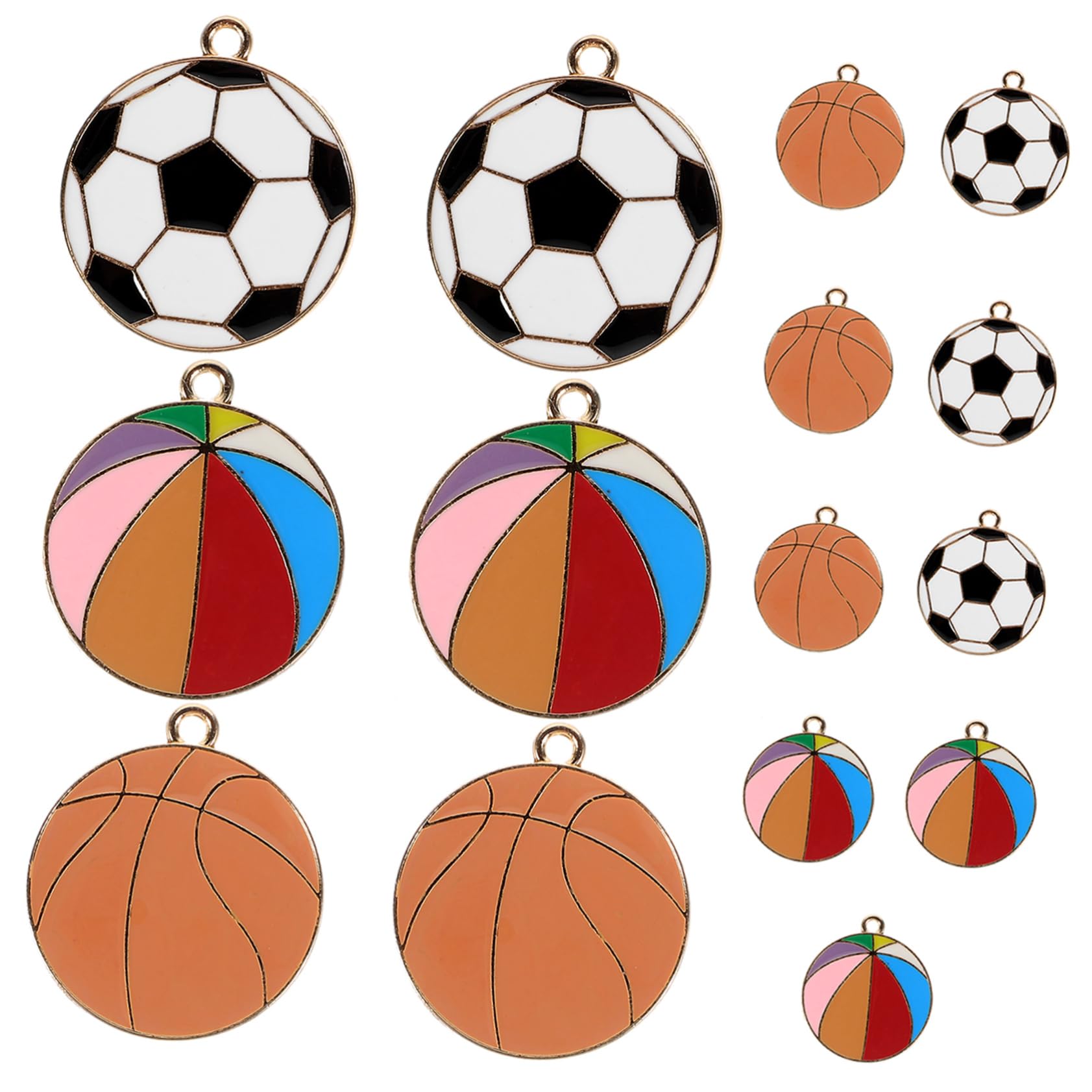 Artibetter Ciondolo A Sfera in Lega Mini Ciondoli Per Palloni Sportivi Incantesimi Reperti Di Gioielli Di Calcio Ciondoli Per La Realizzazione Di Orecchini