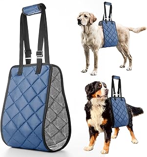 Adjustable Dog Sling Dog Lift Harness for Large Dogs, Hind Leg Support Portable Soft Lift Support and Rehab Harness for Weak Rear Legs, for Senior, Injured, Disabled and After Surgery Dogs Large