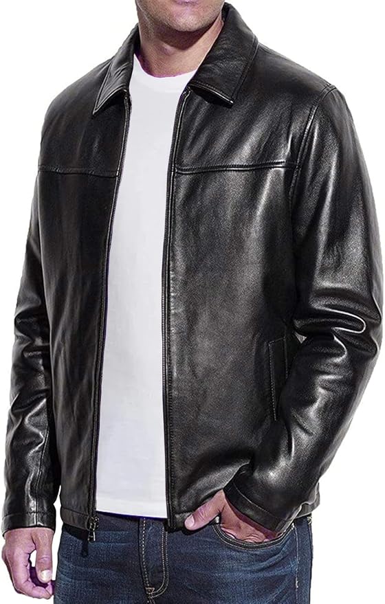 Genuine Lambskin Leather Biker Jacket