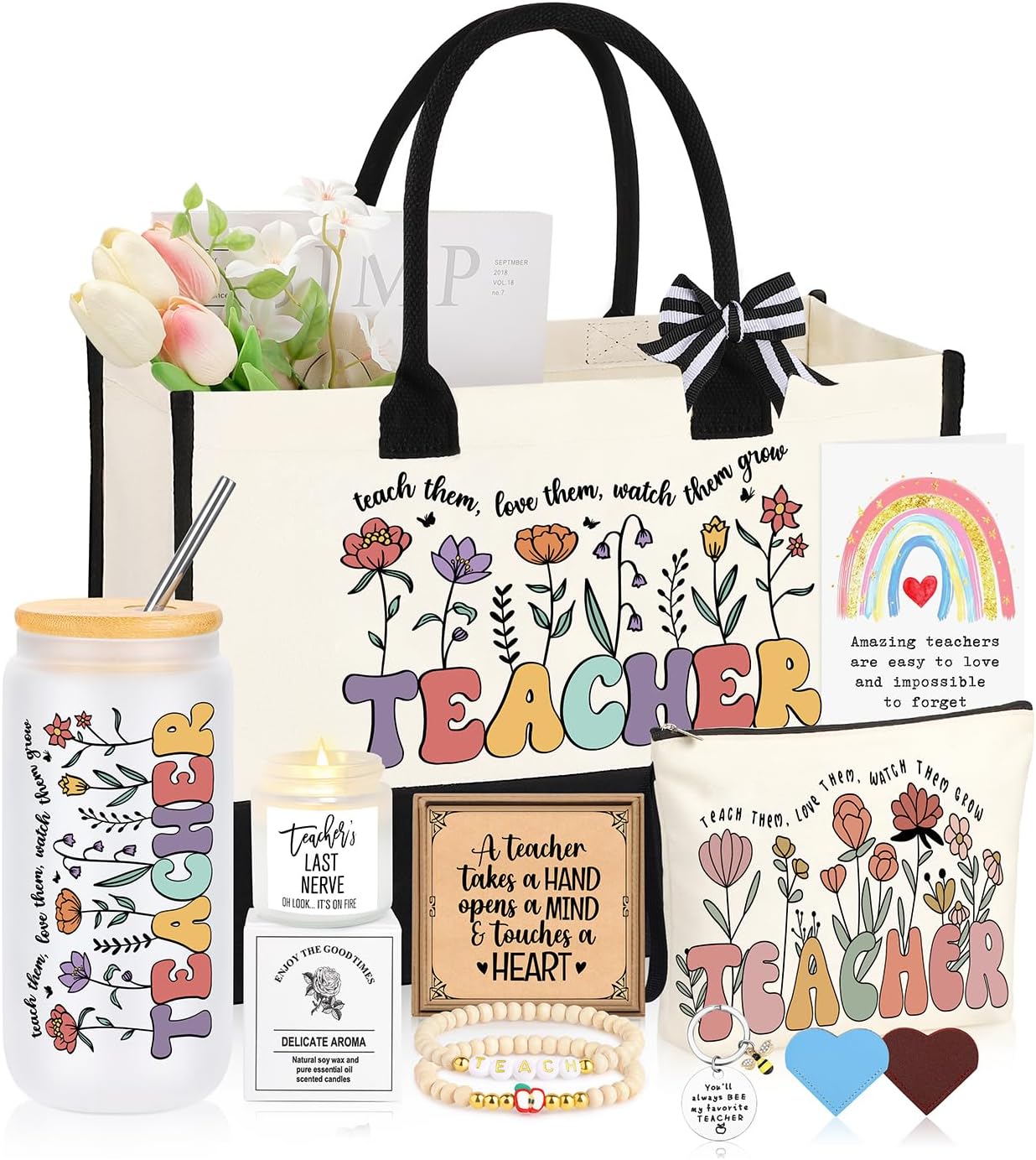 Teacher Appreciation Gift Set for Women, Set of 10