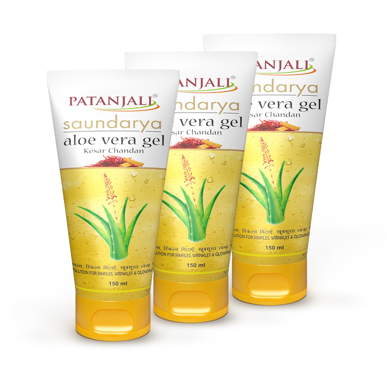 Patanjali Saundarya Aloe Vera Gel Kesar Chandan, for Skin Hydration and Nourishment with Natural Aloe Vera Extract 150ml (... - Review, Price and Buying Guide