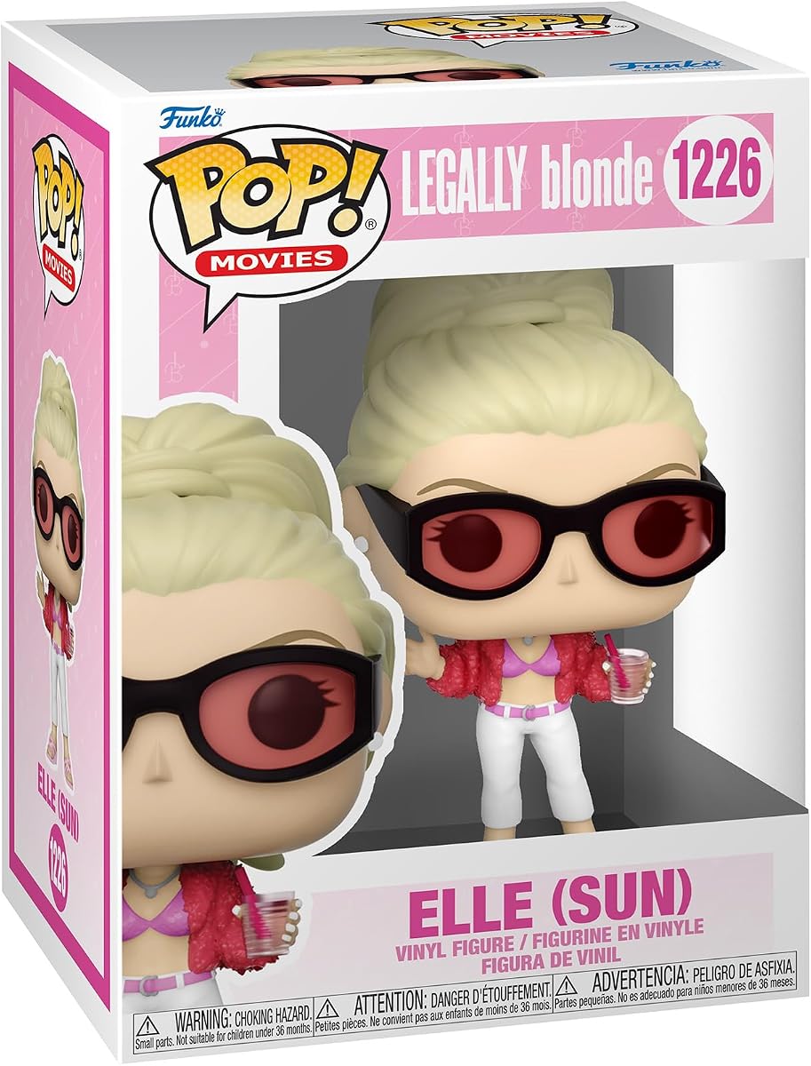 Funko POP! Movies: Legally Blonde - Elle in Sun | Official Merch - Collectable Vinyl Figurine for Shelf Display - Birthday Gift Idea for Fans and Collectors