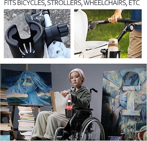 Miniatura 7 de Nuevo portavasos compatible con modelos Owala de 24 onzas (FreeSip) para cochecitos, bicicletas, sillas de ruedas (pequeño)