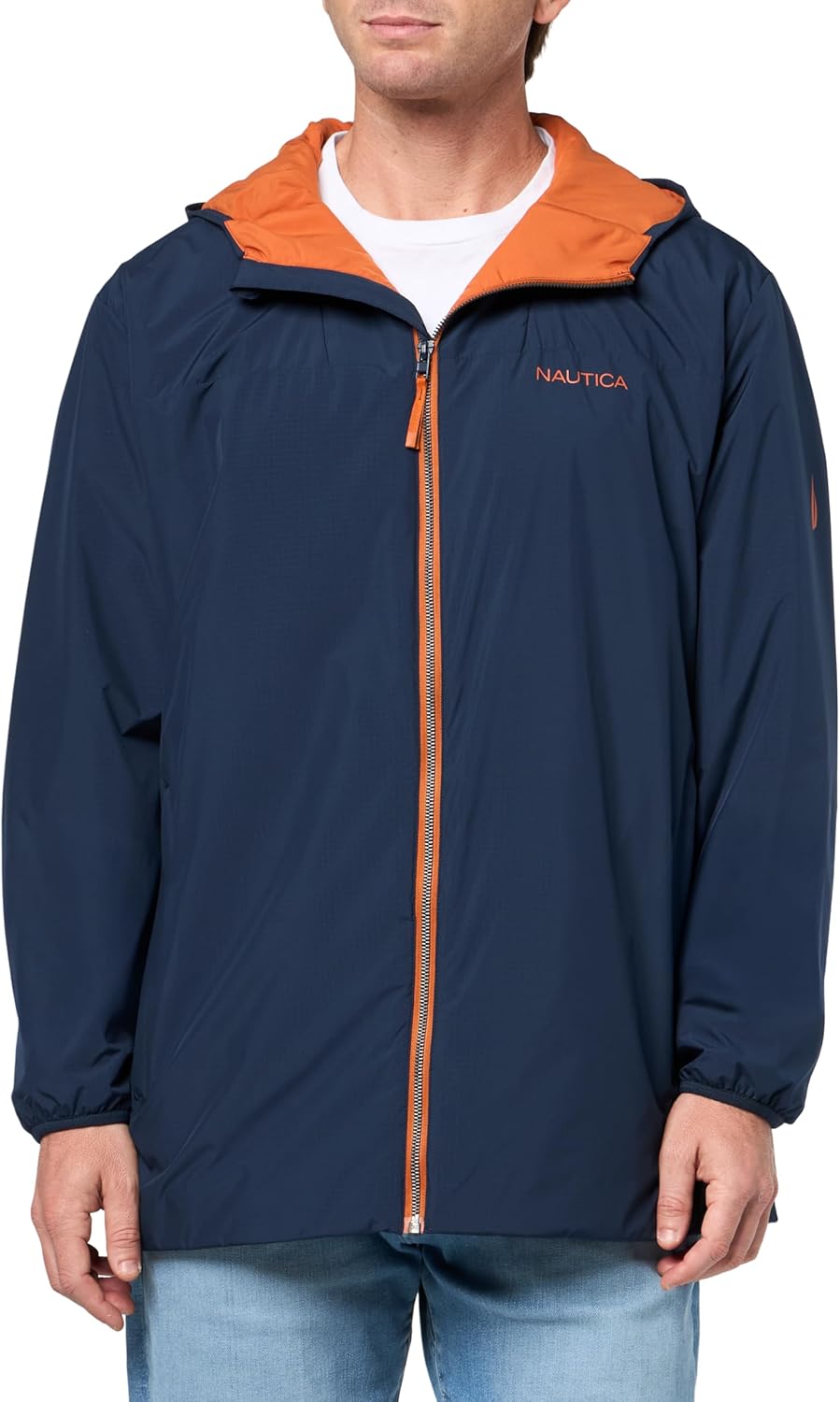 Nautica Men's Lightweight Hooded Jacket – Regular, Big & Tall Sizes Outerwear - Image 3
