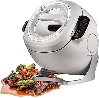 1000W/2000W Commercial Food Processor, 6L Intelligent Automatic Cooking Machine with 360° Rotating and 3D All-round Heating,220V/2000W