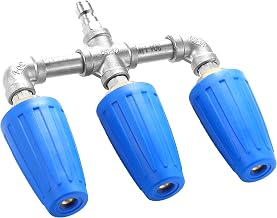 Triple Turbo Nozzle Pressure Washer, 1/4" Quick Connect, 4000 PSI | 3-in-1 Turbo Nozzle for Driveways, Patios, Decks, and Walls, 360° Rotating Turbo Nozzle Tip, 4-6 GPM, 2.0 Orifice