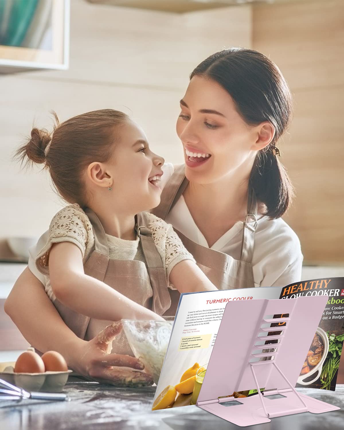 Supporto Per Libri In Metallo Regolabile - Per Ricette, Tablet E Musica | Pieghevole E Leggero