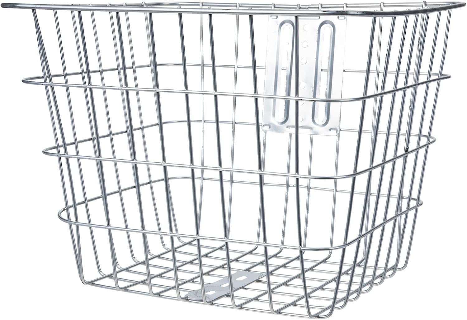 HEMOTON Universal Metal Bicycle Basket Front Rack, Anti-Rust Folding Bike Basket for Mountain and Electric Bikes, Stable Front Carrier Suitable for Cycling Storage