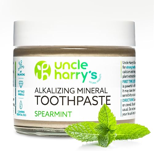 Miniatura 10 de Uncle Harry's Pasta de dientes remineralizante de menta verde | Pasta dental blanqueadora natural refresca el aliento y promueve el esmalte | Pasta