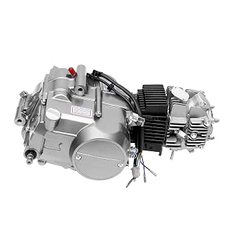 140CC 4 Stroke Engine Motor, Single-Cylinder Horizontal Engine Manual Clutch Complete Kit for Honda CRF50 XR50 CRF70 Z50R QR50 Air-Cooled Dirt Pit Bike Motorcycle, Motor Kit CDI Single-Cylinder