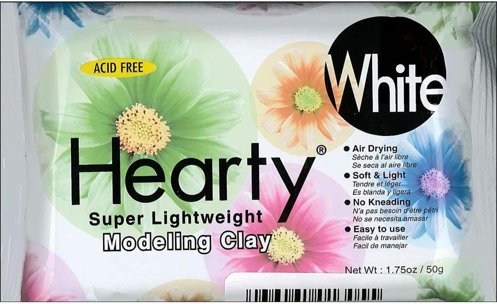 Hearty Clay Lightweight Modeling 1.75oz White