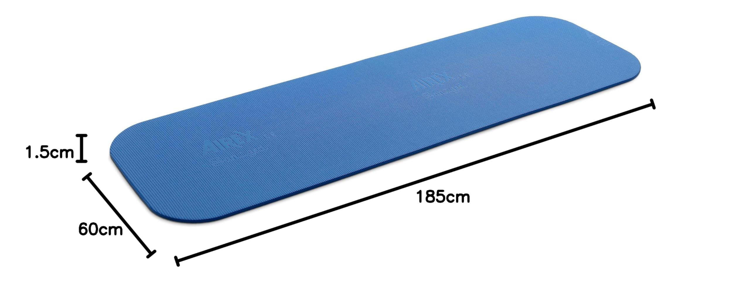 Airex Coronella Tappetino per ginnastica e yoga ca. 185x60x1,5 cm, Blu, 185 x 60 x 1,5 cm