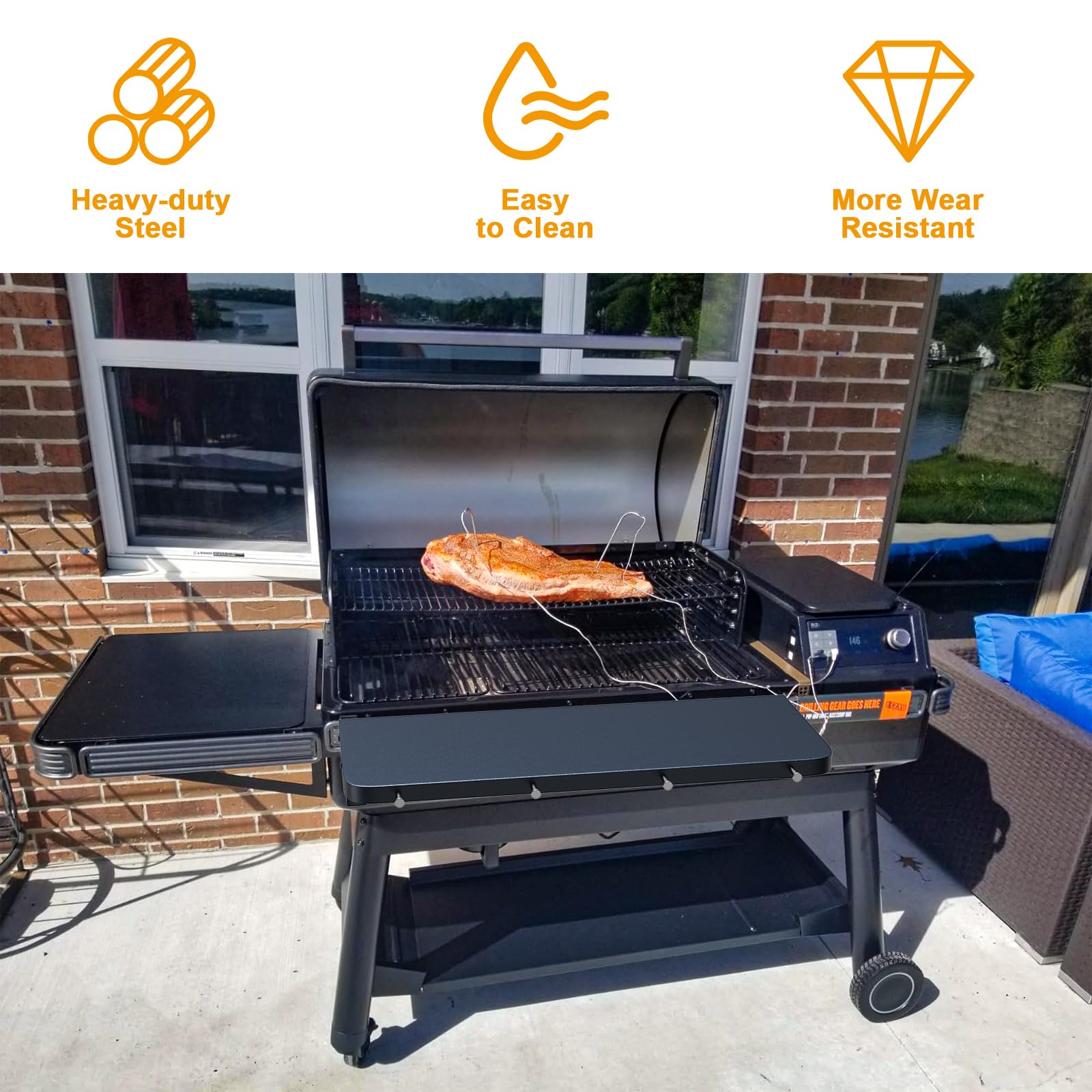 Amazon.com: BBQ-PLUS Front Shelf for Traeger Woodridge, Side Table