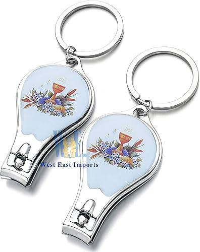 Miniatura 5 de WE 12 llaveros de primera comunión con cortaúñas y abridor de botellas, recuerdos de fiesta para bebés, niños y niñas, recuerdos para primera,