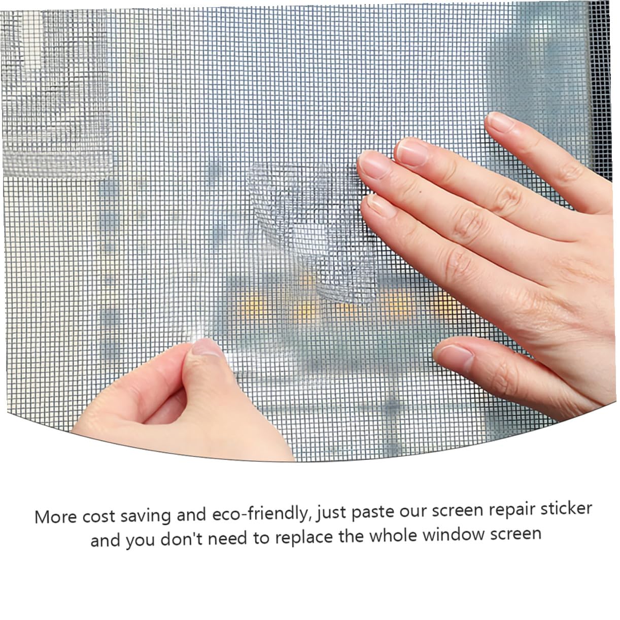 Ciieeo Window Screen Repair Tape Mesh Door Fix Patch White Self-Adhesive Window Mesh Tape for Screen and Door Curtain Repair
