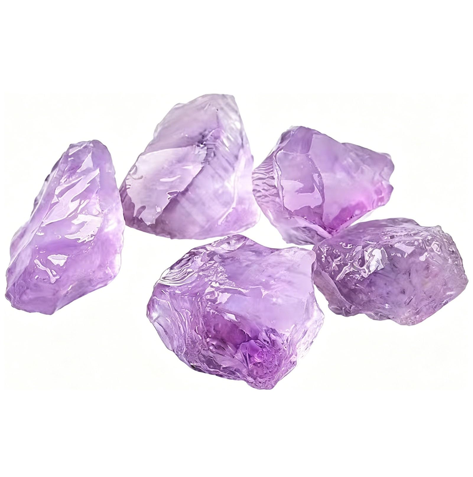 Zooeelly Raw Amethyst Stones And Crystals Rock, Natural Amathesis Crystal Clusters, Geodes with Crystals, Cuarzo Amatista Original, Real Amethyst Crystal Geode, Gemstones Healing,100G,3~5cm