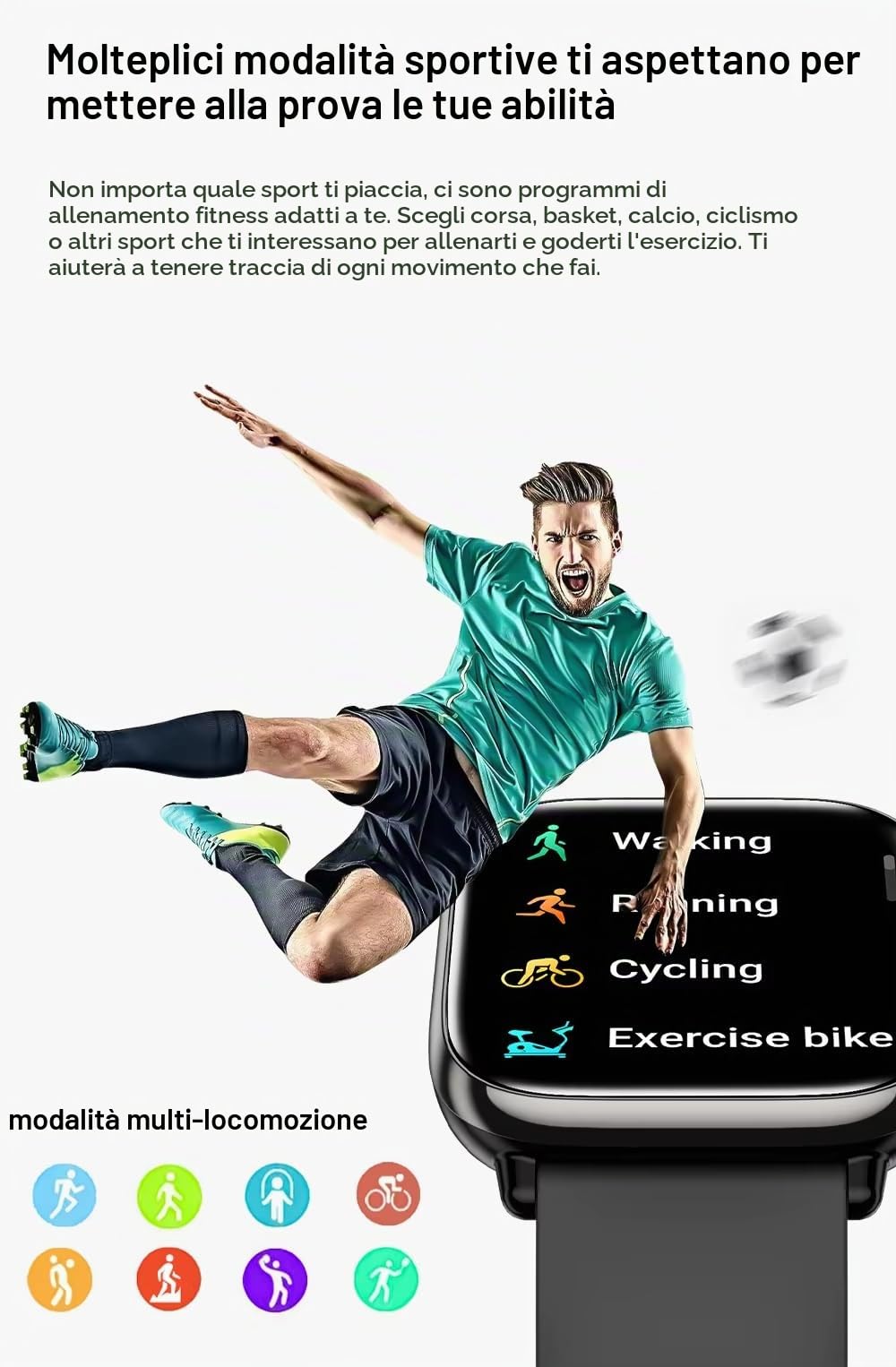 SUPEROFFERTA SCORTE FINALI 2026 novità Smartwatch Orologio intelligente AMOLED Chiamate Fitness Tracker Unisex Monitoraggio Frequenza cardiaca Saturimetro Pressione sanguigna (Nero)