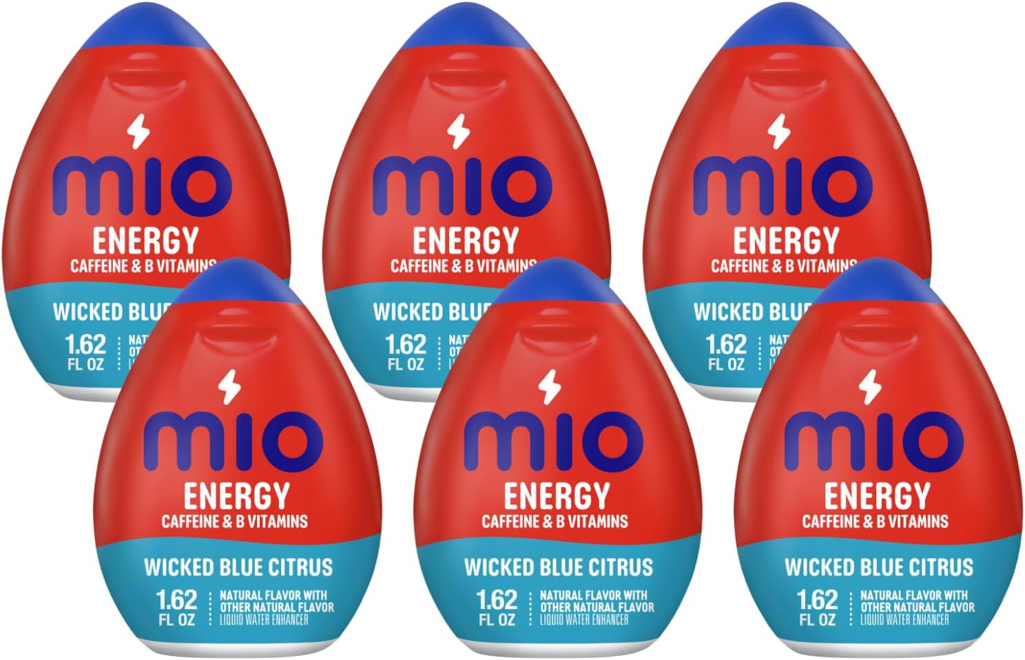 Mio Energy Liquid Water Enhancer, Wicked Blue Citrus, 1.62 OZ. (Pack of 6)