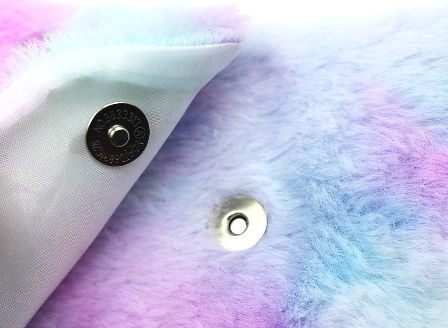 Miniatura 7 de Bolso de bolso de la bolsa del teléfono celular del unicornio de la felpa colorida de las muchachas de los niños Mini Cross