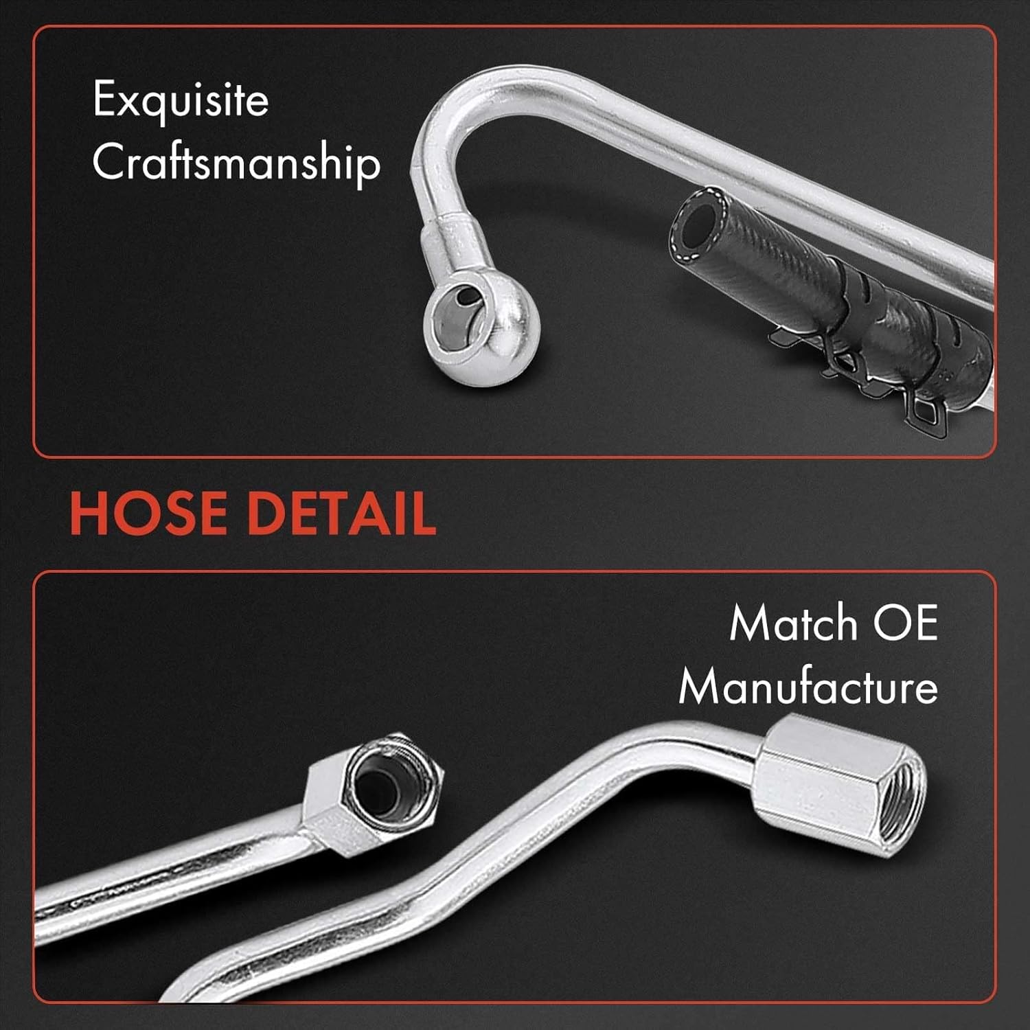 A-Premium Power Steering Pressure & Return Hose Assembly Compatible with Subaru Forester 1999 2000 2001 2002, 2.5L, with O-ring, Pump to Reservoir