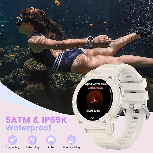 Miniatura 5 de KOSPET Tank S2 - Reloj inteligente para mujer, GPS, presiónaltitudbrújula, 5 ATM impermeable, pantalla AMOLED de 1.32 pulgadas (respuestahacer