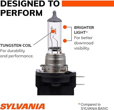 SYLVANIA - H11B XtraVision - High Performance Halogen Headlight Bulb, High Beam, Low Beam and Fog Replacement Bulb (Contains 2 Bulbs)