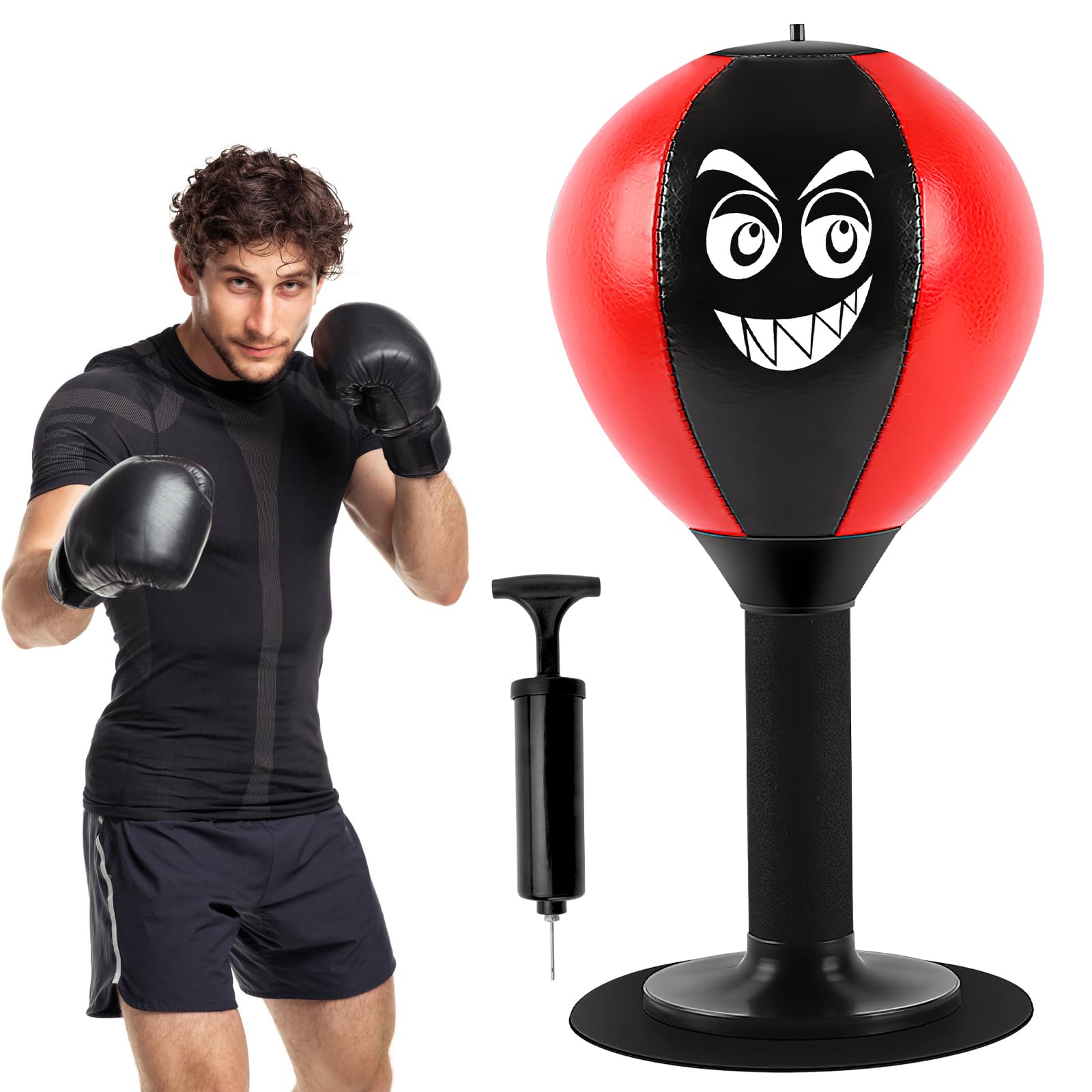Sacco Da Boxe Da Scrivania Con Ventosa - Antistress, Allenamento Casa/ufficio