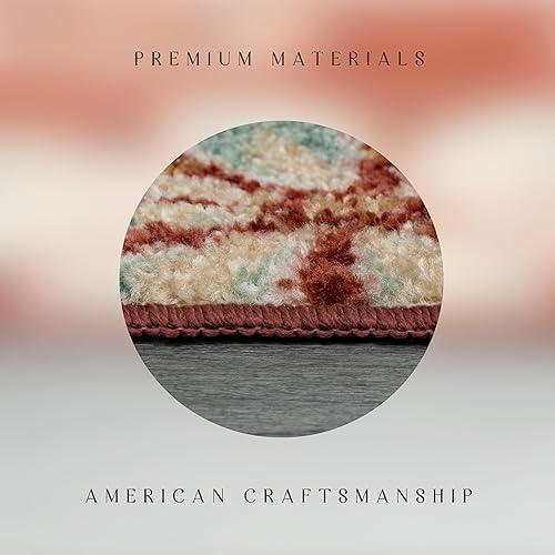 Miniatura 6 de Alfombras de cocina Maples Rugs Reggie, antideslizante, tapete de acento o área con diseño floral (fabricado en Estados Unidos), 1 pie 8 pulgadas x