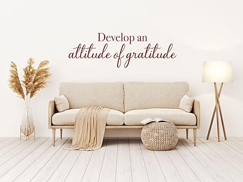 Miniatura 3 de Calcomanía de vinilo para pared, diseño de agradecimiento con frase inspiradora, decoración para el hogar o la iglesia para dormitorio, sala