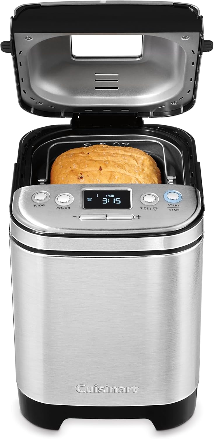 Cuisinart Stainless Steel Bread Maker – 12 Programs, 3 Loaf Sizes