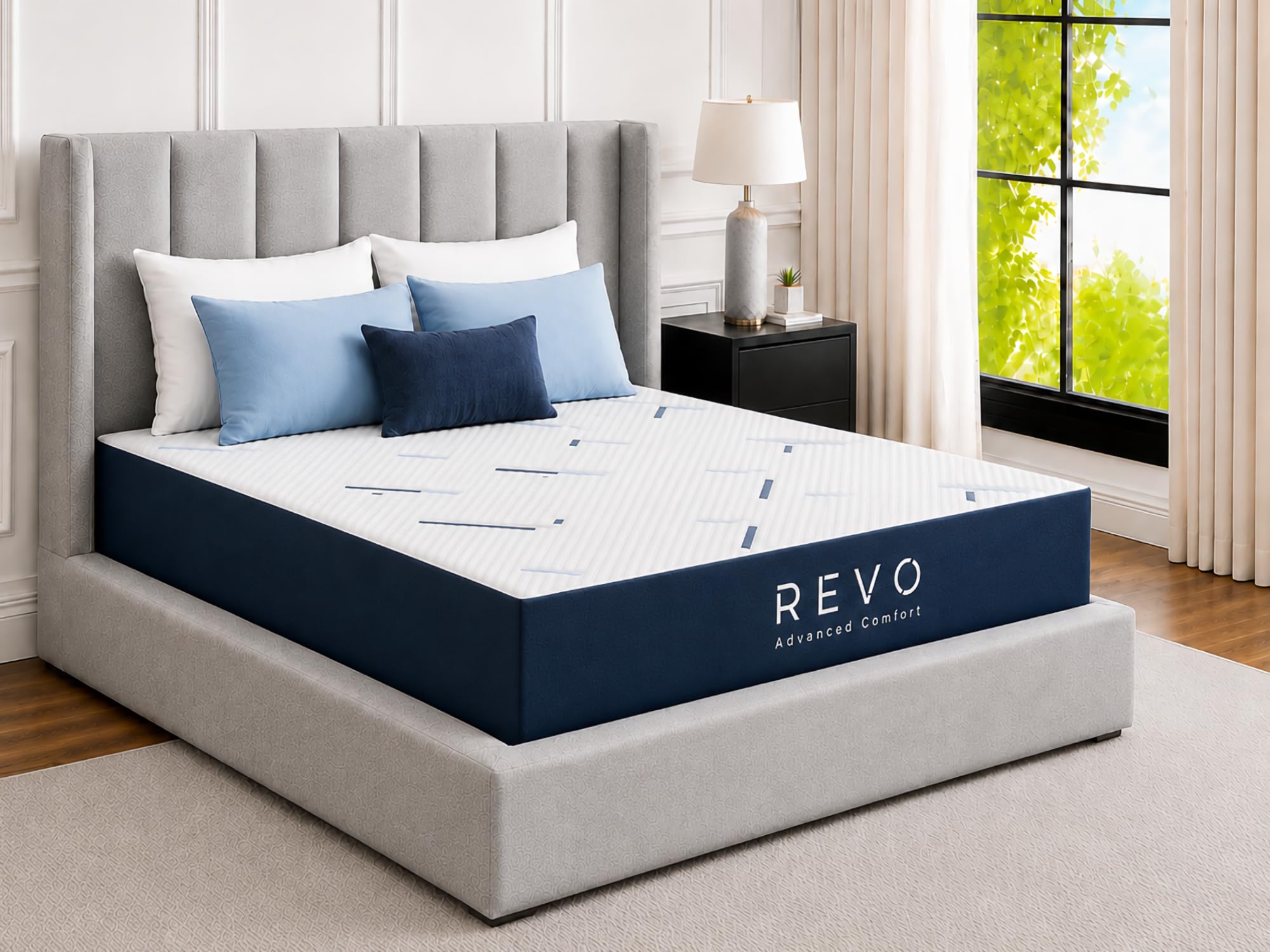 REVO 8 Inch Gel Memory Foam Mattress Queen