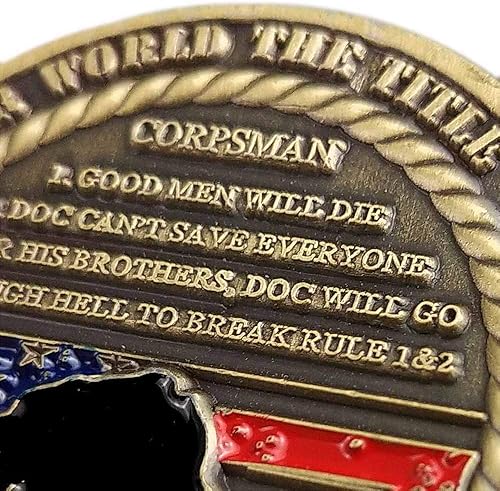 Miniatura 6 de WOERDA Moneda conmemorativa del veterano veterano del cuerpo de la Armada de los E.E.U.U