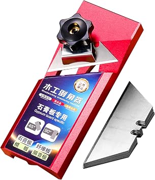Drywall V Trimmer for Drywall Chamfer Board - Multifunctional 45 Degree Anti-Slip Edge Chamfer