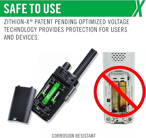 Miniatura 4 de Coast Baterías recargables AA USB-C, ZITHION-X, iones de litio 1.5 V 2400 mAh, larga duración, se carga menos de 2 horas, más de 1000 cargas, cable